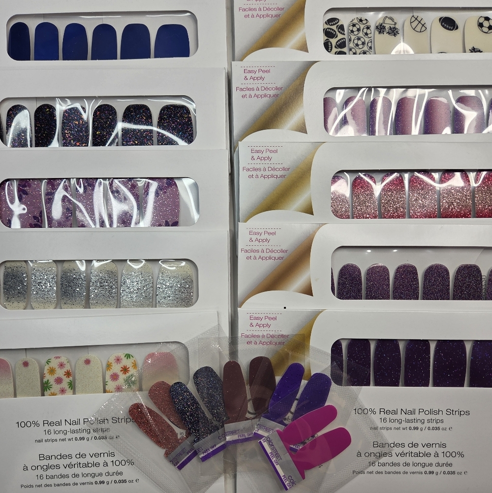 Grab Bag # 30: Color Street Glitter and Floral Press-On Nail Set